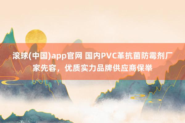 滚球(中国)app官网 国内PVC革抗菌防霉剂厂家先容，优质实力品牌供应商保举