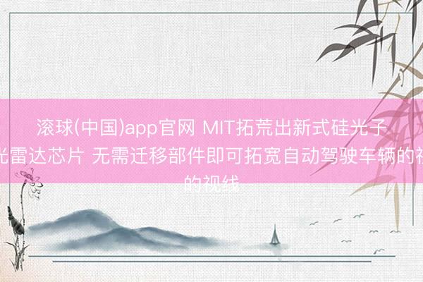 滚球(中国)app官网 MIT拓荒出新式硅光子激光雷达芯片 无需迁移部件即可拓宽自动驾驶车辆的视线