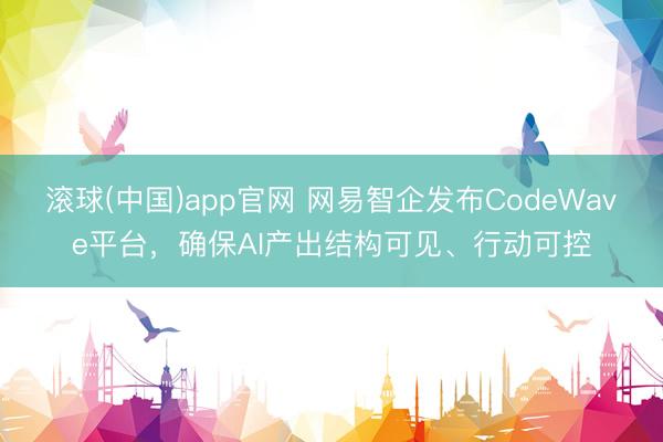 滚球(中国)app官网 网易智企发布CodeWave平台，确保AI产出结构可见、行动可控