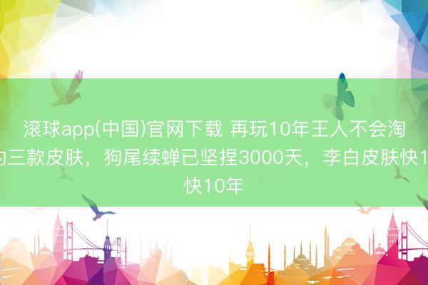 滚球app(中国)官网下载 再玩10年王人不会淘汰的三款皮肤，狗尾续蝉已坚捏3000天，李白皮肤快10年