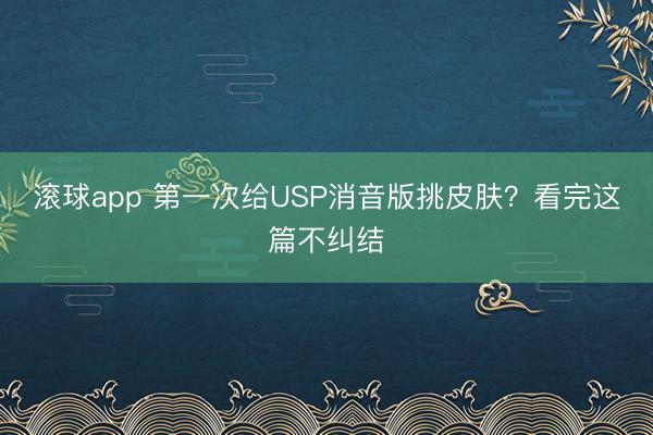 滚球app 第一次给USP消音版挑皮肤？看完这篇不纠结