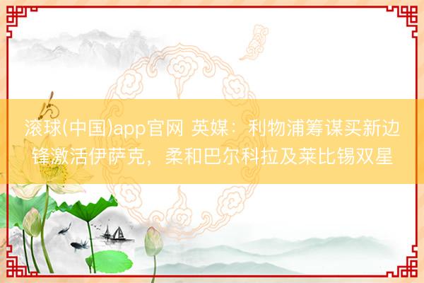 滚球(中国)app官网 英媒：利物浦筹谋买新边锋激活伊萨克，柔和巴尔科拉及莱比锡双星