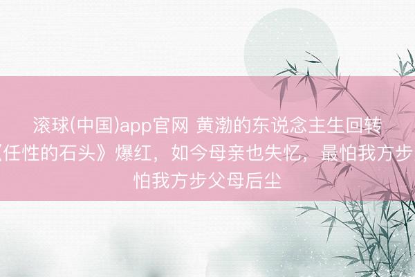 滚球(中国)app官网 黄渤的东说念主生回转:曾靠《任性的石头》爆红,如今母亲也失忆,最怕我方步父母后尘