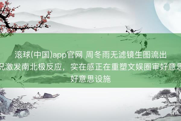 滚球(中国)app官网 周冬雨无滤镜生图流出,景况激发南北极反应,实在感正在重塑文娱圈审好意思设施