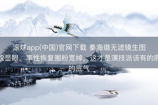 滚球app(中国)官网下载 秦海璐无滤镜生图皱纹显眼，率性恢复圈粉宽绰，这才是演技派该有的底气