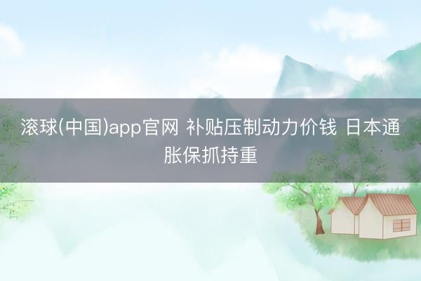 滚球(中国)app官网 补贴压制动力价钱 日本通胀保抓持重
